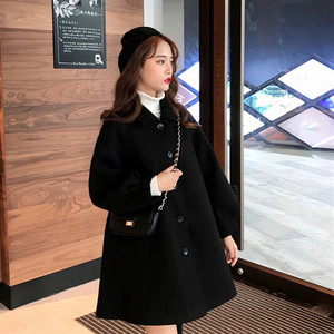 Γυναικείο παλτό με κουμπιά - φαρδύ μοντέλο