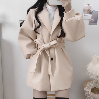 Palton casual dama cu centura