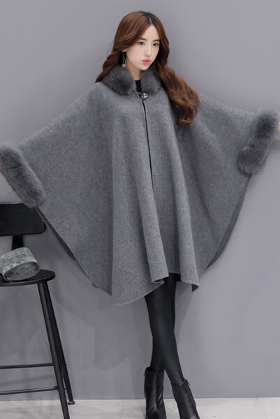 Modern női széles, pehelykabát