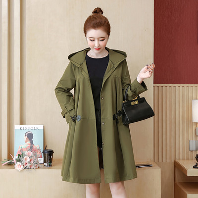 Palton casual cu glugă