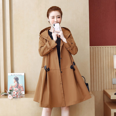 Palton casual cu glugă