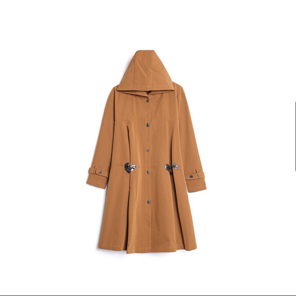 Palton casual cu glugă