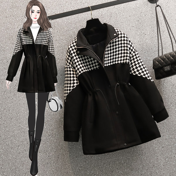 Φαρδύ μοντέλο γυναικείο παλτό με φερμουάρ