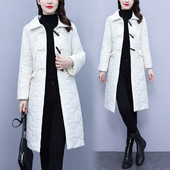 Palton alb de dama cu buzunar