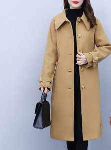 Γυναικείο παλτό με κουμπιά και ζώνη