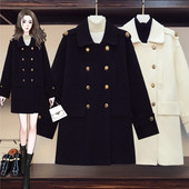 Palton de dama cu guler clasic in doua culori