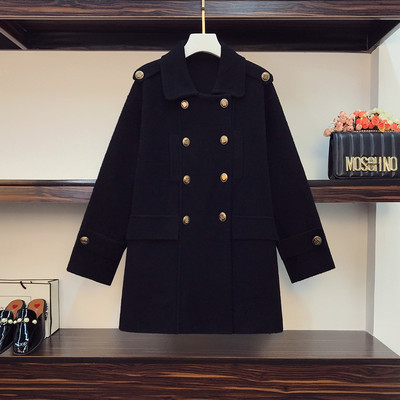 Palton de dama cu guler clasic in doua culori