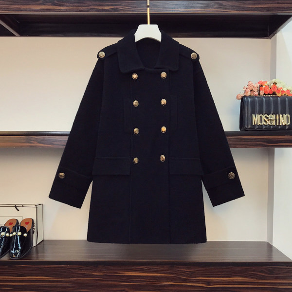 Palton de dama cu guler clasic in doua culori