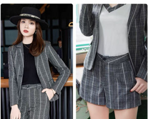 Γυναικείο μακρυμάνικο σακάκι με ρίγες