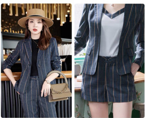 Γυναικείο μακρυμάνικο σακάκι με ρίγες