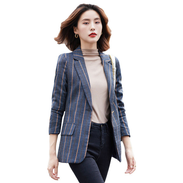 Geaca de dama - dungi cu buzunar