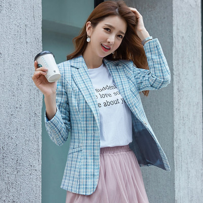 Trijų spalvų moteriškas švarkas su kišene