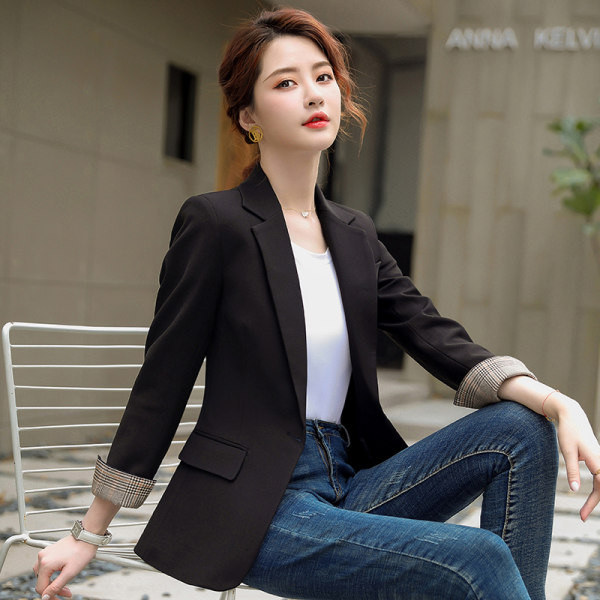 Naiste elegantne nööpidega jakk