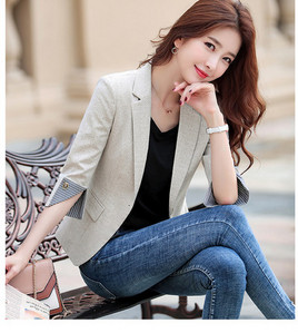 Νέο μοντέλο μοντέρνο σακάκι με μανίκι 3/4 και κουμπί