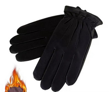 Mănuși casual de iarnă din piele pentru bărbați