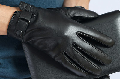 Mănuși casual de iarnă din piele pentru bărbați