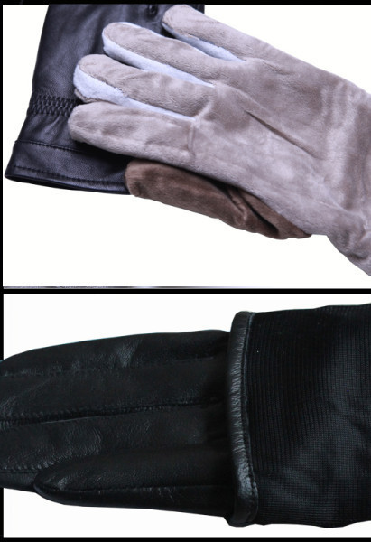 Mănuși casual de iarnă din piele pentru bărbați