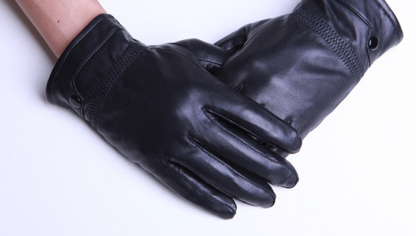 Mănuși casual de iarnă din piele pentru bărbați