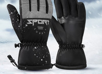 Novi model muških zimskih rukavica sa natpisom i vezicama