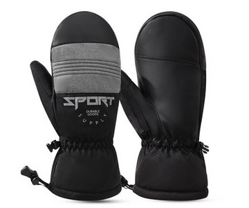 Novi model muških zimskih rukavica sa natpisom i vezicama