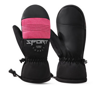 Novi model muških zimskih rukavica sa natpisom i vezicama