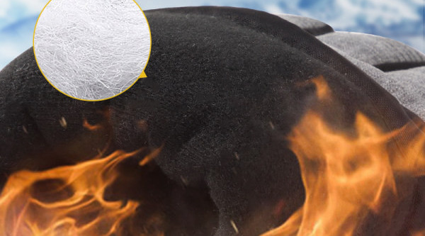 Novi model muških zimskih rukavica sa natpisom i vezicama