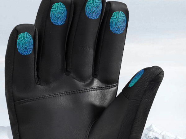 Novi model muških zimskih rukavica sa natpisom i vezicama