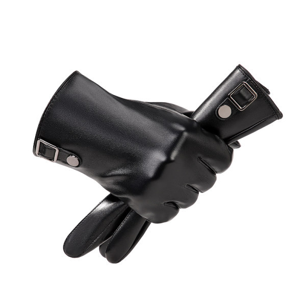 Ανδρικά γάντια casual από οικολογικό δέρμα με φόδρα