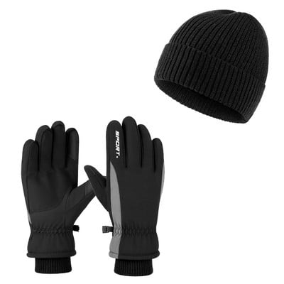 Ανδρικά χειμωνιάτικα γάντια με επιγραφή