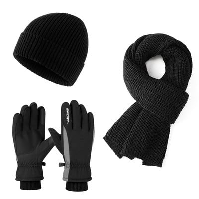 Ανδρικά χειμωνιάτικα γάντια με επιγραφή