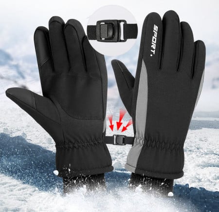 Ανδρικά χειμωνιάτικα γάντια με επιγραφή