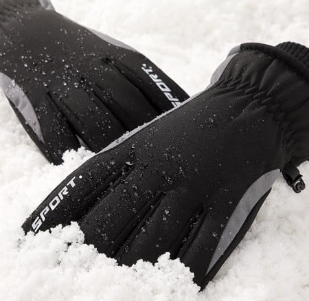 Ανδρικά χειμωνιάτικα γάντια με επιγραφή