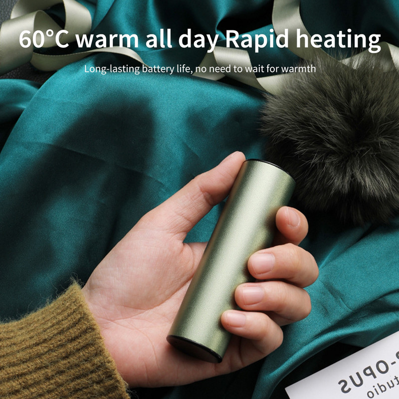 Įkraunamas mini rankų šildytuvas Buitinis žieminis nešiojamas elektrinis rankų šildytuvas lauko kelionėms Patogus šildytuvas USB šildytuvas