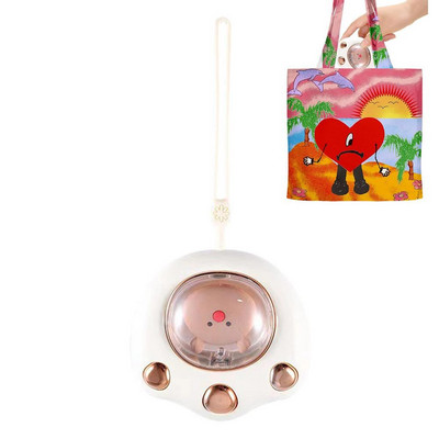 Încălzitor de mâini cu labe de pisică drăguț, Mini încălzitor de mâini de iarnă, încălzitor electric de buzunar reîncărcabil prin USB.
