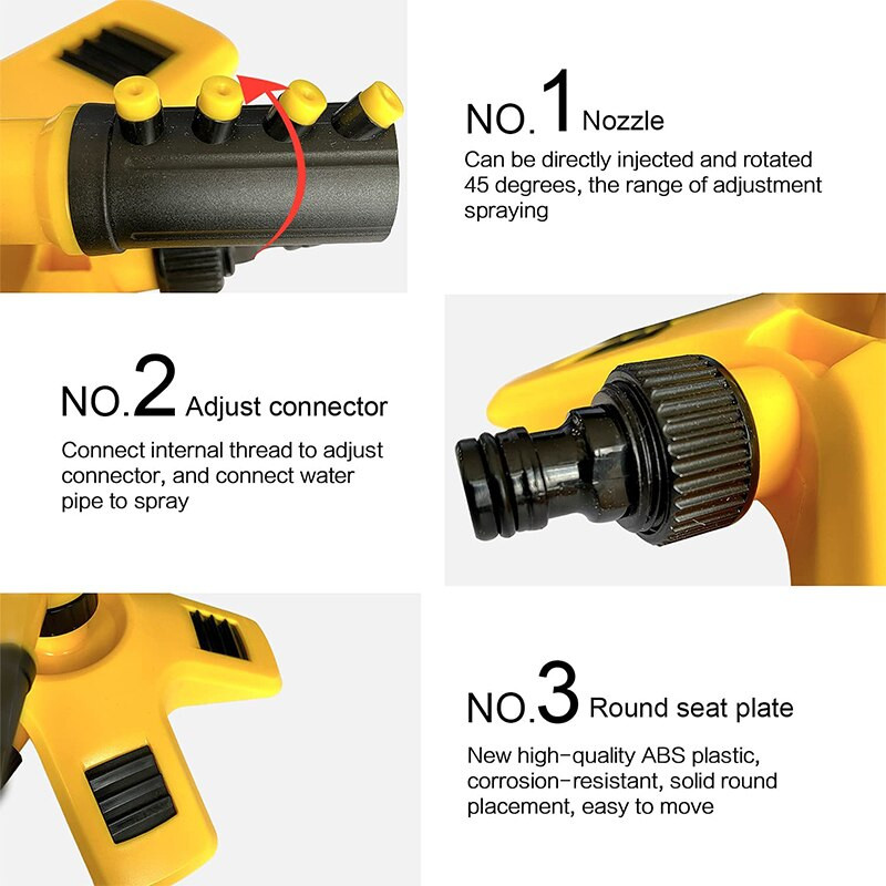 360 laipsnių besisukantis sodo vejos purkštuvas Automatinis atnaujintas kiemo purkštuvų sistema Didelio ploto aprėptis vandens drėkinimo purkštuvas