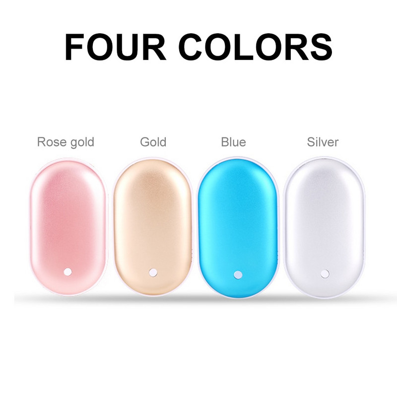 5200 mAh mini rankų šildytuvo šildytuvas, USB įkraunamas patogus šildytuvo kišenėje mini animacinis filmukas elektrinis žiemos šildytuvas šiltas