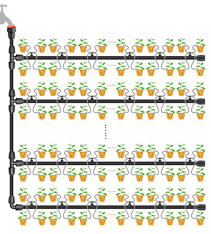 Lašelinės rodyklės 3/5mm žarna Lašelinis skleidėjas lenkta rodyklė Augalai Drėkinimo Lašelinė Sodo Šiltnamio Lašelinio laistymo Priedai 100vnt.