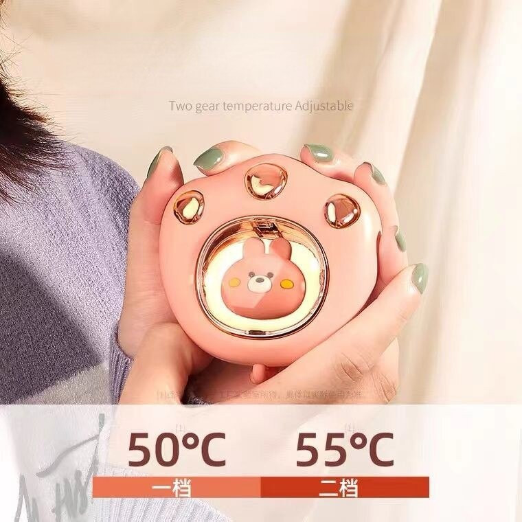 Încălzitor de mâini electric ZAOXI 2023, 1200 mAh, încărcare USB, Power Bank, Încălzitor de mână de buzunar, afișaj digital, Încălzitor de iarnă de buzunar