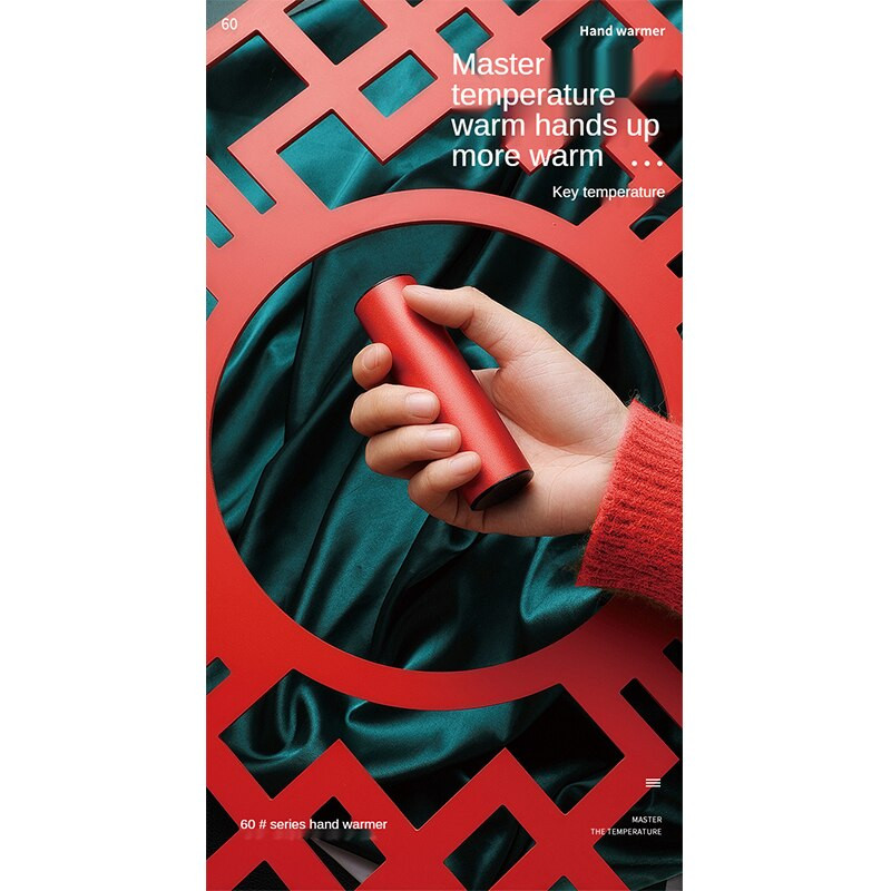 Încălzitor de mâini electric portabil Treasure Mini 2000MAH Încărcare rapidă cu usb Încălzire Mini încălzitor de mâini de călătorie Usb electric cu ridicata