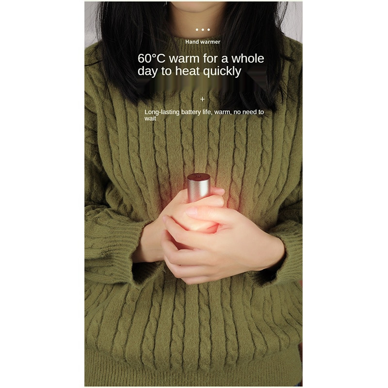 Încălzitor de mâini electric portabil Treasure Mini 2000MAH Încărcare rapidă cu usb Încălzire Mini încălzitor de mâini de călătorie Usb electric cu ridicata