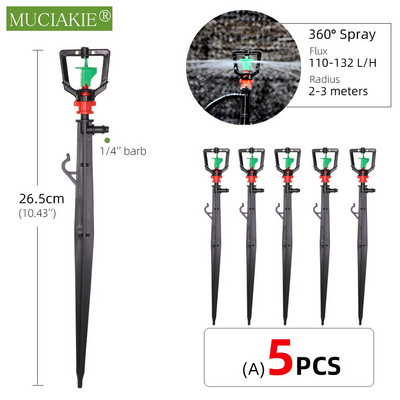 24 tipų sodo laistymo purkštuvai su reguliuojamu kuoliuku purškiančiais refrakcijos lašintuvais laistymo sūkuriniais purkštukais 1/4 colio spygliuočiai