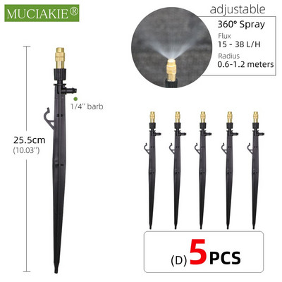 24 tipų sodo laistymo purkštuvai su reguliuojamu kuoliuku purškiančiais refrakcijos lašintuvais laistymo sūkuriniais purkštukais 1/4 colio spygliuočiai