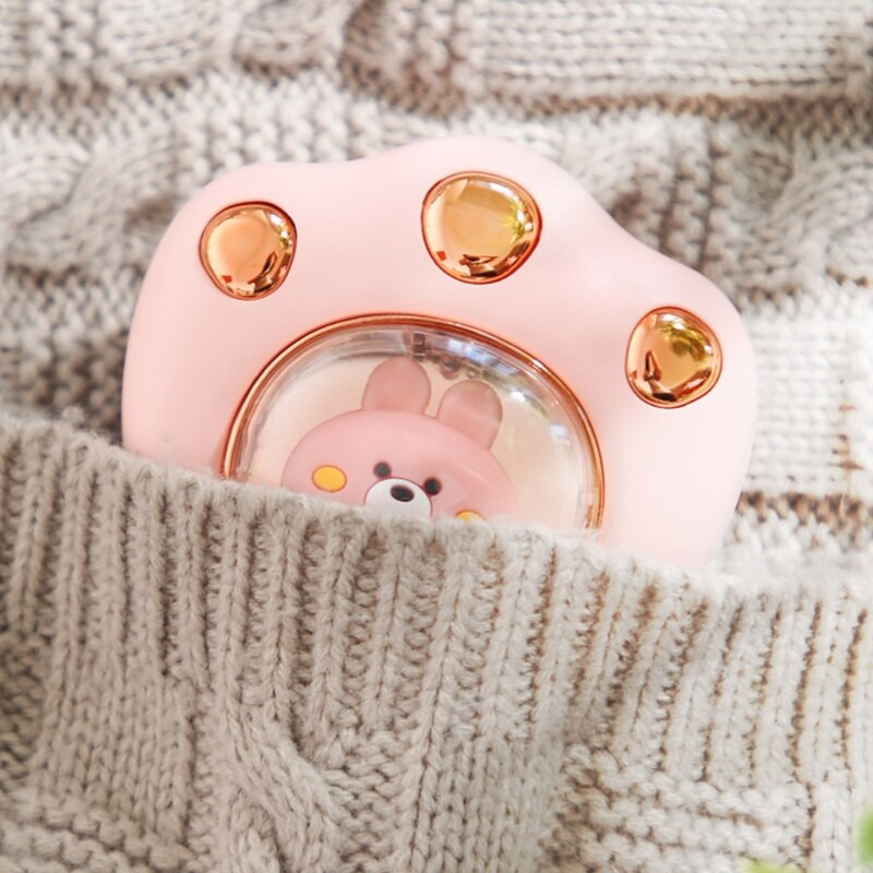 Mini mielas katės nagų formos rankų šildytuvas USB įkraunamas elektrinis nešiojamas rankų šildytuvas, skirtas žiemos lauke kelionėms pėsčiomis