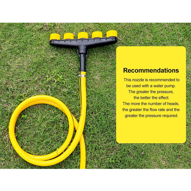 Žemės ūkio purkštuvas 6 purkštukai Sodo vejos vandens purkštuvai Drėkinimo purškiklis Reguliuojamas dydis antgalio įrankis žemės ūkio įrankiai