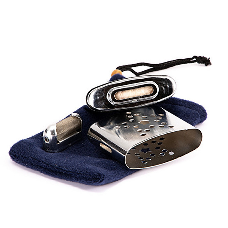 Nešiojamas skystojo kuro rankų šildytuvas, daugkartinio naudojimo krosnis, metalo lydinio kišenė Patogūs rankų šildytuvai, žieminiai šildytuvai, skirti žvejybai lauke