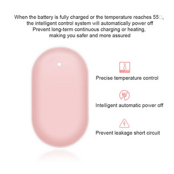 2 в 1 мини нагревател за ръце USB акумулаторна мобилна захранваща банка зарядно устройство преносим електрически нагревател топли инструменти за зимно отопление