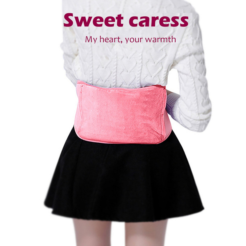 Колан за зимна бутилка за вода, затопляне на ръцете, колан за бутилка за топла вода, чанта за топла вода, мека плюшена калъфка за гореща вода за корема, гърба