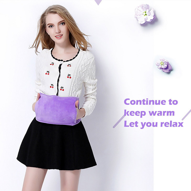 Колан за зимна бутилка за вода, затопляне на ръцете, колан за бутилка за топла вода, чанта за топла вода, мека плюшена калъфка за гореща вода за корема, гърба