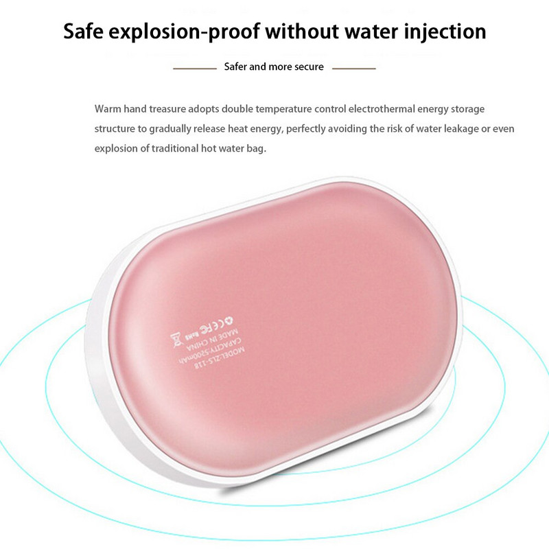 5200mAh Мини анимационен електрически нагревател Нагревателна подложка Mobile Power USB Handheld Warmer Heater Pocket Winter Mini Hand Warmer