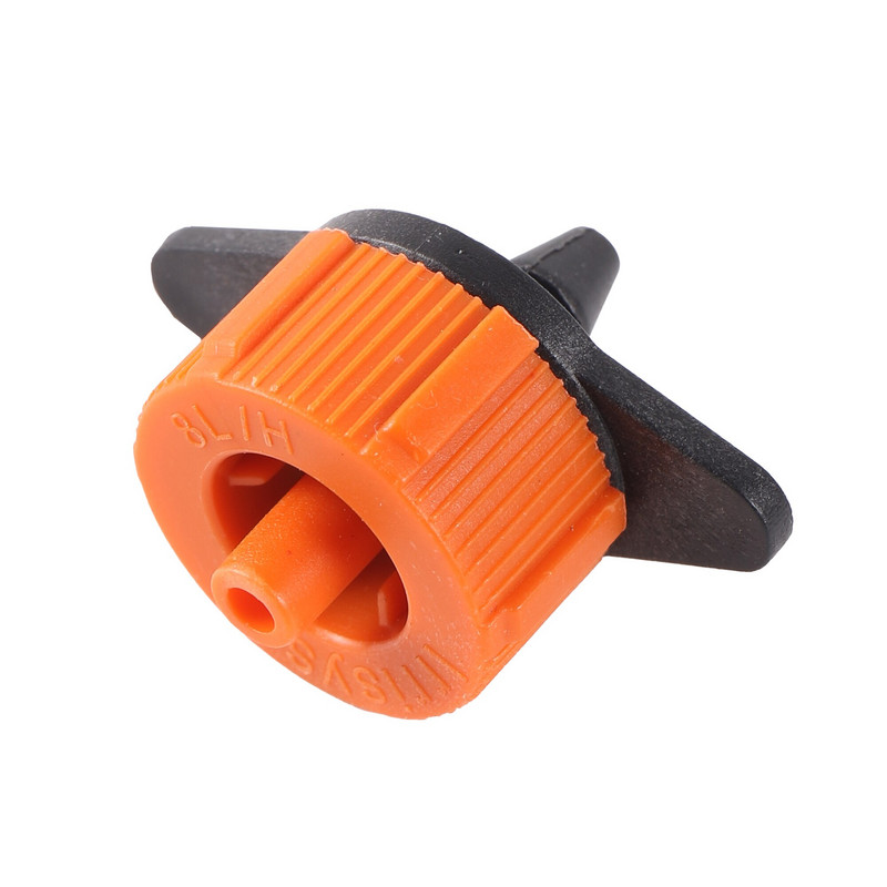 Регулируеми разпръсквачи с постоянен поток Налягане Разглобяеми компенсиращи капкообразуватели 4/7 мм интерфейси Фитинги за градинско капково напояване